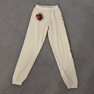 Aviator Nation sweatpants size small, color vintage white